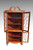 SOLD Mahogany Inlaid Corner China Cabinet with Flame Finial **REDUCED PRICE**