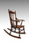 SOLD Antique Victorian Oak Children's Pressback Rocker