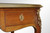 SOLD Antique French Brass Trim Leather Top Writing Desk