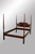 SOLD Mahogany Carved Pencil Poster Full Size Bed