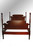 SOLD Antique Full-size Pineapple Mahogany Poster Bed by Paine