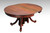 SOLD Antique Victorian Round Oak Dining Table with leaf