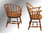 SOLD Antique Set of Six Oak Firehouse Windsor Chairs