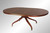 SOLD Oval Mahogany Unusual Dining Table with 2 Leaves