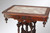 SOLD Antique Marble Top Burl Walnut Trim Parlor Stand