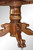 SOLD Antique Round Oak Claw Foot Lion Head Dining Table
