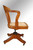 SOLD Antique Tiger Oak Lawyer’s/Banker’s Swivel Office Chair