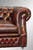 SOLD Antique 100-percent Red Leather Chesterfield Cube Chair