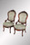 SOLD Antique Pair of Rosewood Carved Parlor Chairs