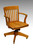 SOLD Oak Lawyers Office Desk Chair