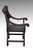 SOLD Antique Mahogany Lion face Barrel Seat Arm Chair