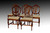 SOLD  Vintage Set of 5 Five Sheraton Formal Mahogany Dining Room Kitchen Chairs