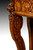 SOLD Vintage Carved Walnut Lion Head Claw Foot Pedestal Plant Stand