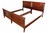 SOLD Vintage Pair of Mahogany Duncan Phyfe Twin Size Beds