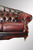 SOLD Antique Unusual Stuffed 100-percent English leather sofa