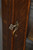 SOLD Large  Antique Triple Curved Glass Victorian Claw Foot Oak China Closet