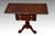SOLD Antique Mahogany Empire Acanthus Carved Drop Leaf Two Drawer Sewing Stand