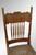 SOLD Antique Set of 4 Oak Victorian Pressback Dining Chairs