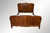 SOLD Carved Oak Raised Panel French Bed