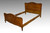 SOLD French Victorian Raised Panel Carved Oak Bed