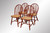 SOLD Set 4 Red Windsor Brace Back Chairs