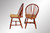 SOLD Set 4 Red Windsor Brace Back Chairs