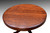 SOLD Round 54 inch split base Mahogany dining table