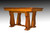 SOLD Oak Carved Drawer Leaf Dining Table
