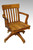 SOLD Oak Lawyers / Banker Refinished Swivel Tilt Office Chair