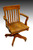 SOLD Oak Lawyers Banker Swivel Office Chair