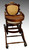 SOLD Victorian Burl Walnut Children’s Collapsible Stroller High Chair Rocker