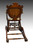 SOLD Victorian Burl Walnut Children’s Collapsible Stroller High Chair Rocker