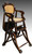 SOLD Victorian Burl Walnut Children’s Collapsible Stroller High Chair Rocker