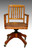 SOLD Oak Lawyers Doctors Swivel Office Chair