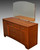SOLD Teak Vanity with Beveled Mirror