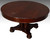 SOLD Round Mahogany Split Pedestal Empire Dining Banquet Table - 6 Leaves