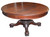SOLD Antique 60" Banquet Art Nouveau Dining Room Table - Opens 12 FEET!