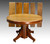SOLD Round Victorian Burl Walnut 45" Dining Table