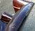 SOLD Two Leather Wingback Chippendale Chairs - Shabby Chic