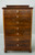 SOLD Period Beidermeier Flame Mahogany Seven Drawer Chest REDUCED PRICE!