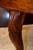 SOLD Round Burl Walnut Banquet Table with 7 Leaves Open 13 Feet!