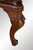 SOLD Burl Walnut Glass Top Wide Screen TV Stand