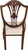 SOLD Set of 6 Custom Inlaid Prince of Wales Dining Chairs