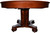 SOLD Round Mahogany Empire Dining Banquet Table w/6 Leaves