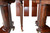 SOLD Round Mahogany Empire Dining Banquet Table w/6 Leaves