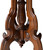 SOLD Victorian Carved Walnut Turtle Top Stand
