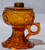 SOLD Amber Coin Dot Stem Finger Lamp