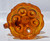 SOLD Amber Coin Dot Stem Finger Lamp