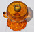 SOLD Amber Coin Dot Stem Finger Lamp