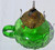 SOLD Rare Green Bulls Eye Oil Lamp